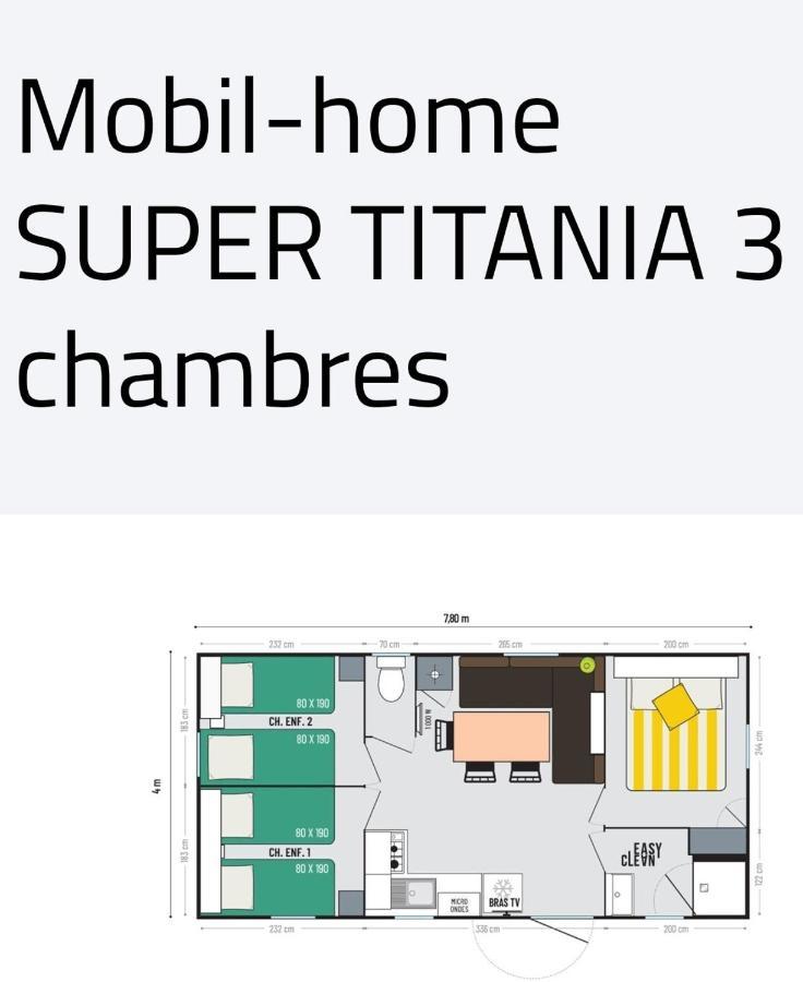 Mobil Home Happiness33 Dans Camping 5 Etoiles Acces Direct Plage Vendays Montalivet Exteriör bild