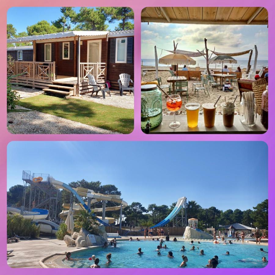 Mobil Home Happiness33 Dans Camping 5 Etoiles Acces Direct Plage Vendays Montalivet Exteriör bild